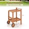 Rolling 2-Tier Serving Cart with Wine Bottle Holders and Durable Rubber Wheels - 27" x 20" x 35.5" (L x W x H)